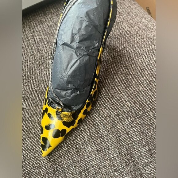 ZADIG & VOLTAIRE YELLOW LEOPARD HEEL - Picture 2 of 3